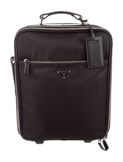 prada esquire|Prada leather luggage.